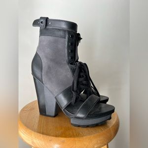 Timo Weiland 4 Tsubo Open Toe Platform Booties 7.5